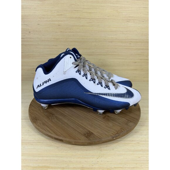 Nike Alpha Pro Low TD Blue White Football Cleats Mens Size 12 - Picture 3 of 8